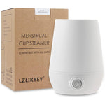 LZLIKYEY Menstrual Cup Sterilizer Steamer front view electric period cleaner