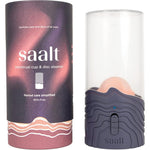 Saalt Menstrual Cup Steamer front view in Blue Dusk color for period cup sanitization.