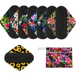 MissC2C Reusable Menstrual Pads set front view of colorful printed patterns.