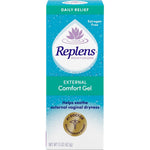 Replens External Comfort Gel front view for feminine dryness relief.
