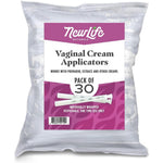 NewLife Naturals Disposable Vaginal Applicator Pack front view showing 30 count box.