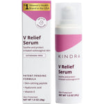 Kindra V Relief Serum front view hormone free moisturizer