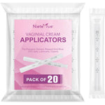 Nieteyrue disposable vaginal applicators front view showing 20 pack box.