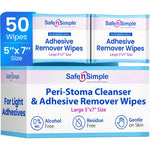Safe n' Simple Adhesive Remover Wipes front view for medical adhesive removal.