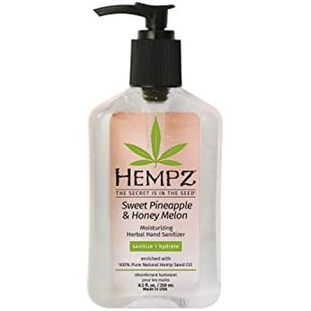 Hempz Sweet Pineapple & Honey Melon Moisturizing Herbal Hand Sanitizer, 8.5 Fl Oz