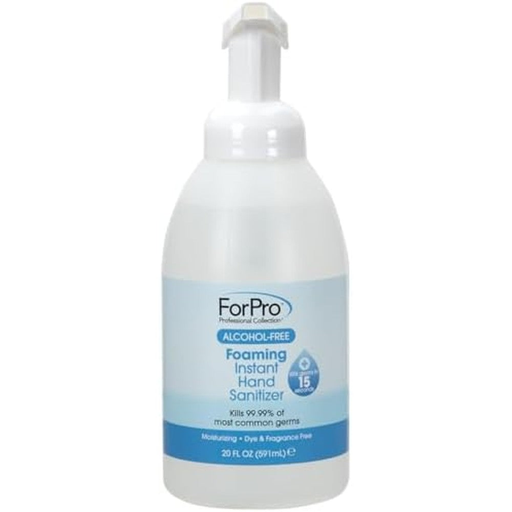 ForPro Professional Collection Alcohol-Free Foaming Instant Hand Sanitizer, Moisturizing, Dye and Fragrance Free Sanitizer, 20 Fl Oz