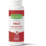 Medline Remedy Clinical Antifungal Powder 3 oz bottle with miconazole nitrate for skin