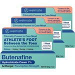 Welmate Butenafine Hydrochloride 1 Percent Antifungal Cream 3 pack front view