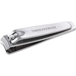 Tweezerman stainless steel fingernail clipper front view