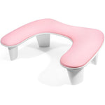 Lionvison U-shaped pink nail arm rest front view for salons