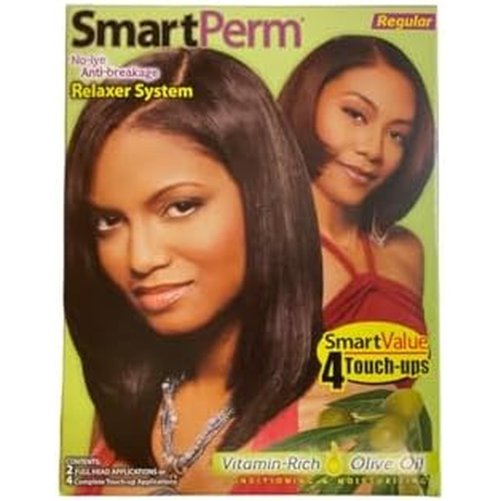 SmartPerm Regular No Lye Anti Breakage Relaxer Kit front view package