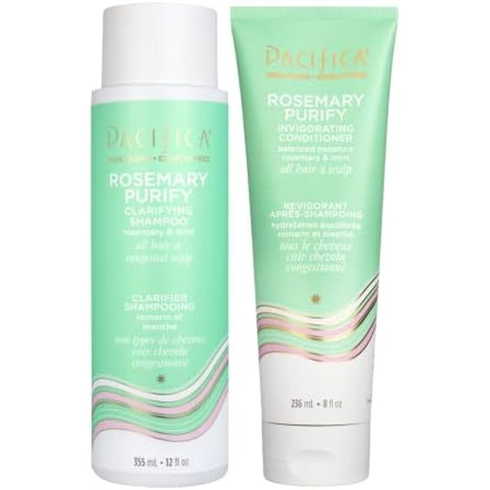 Pacifica Rosemary Purify Shampoo and Conditioner set front view
