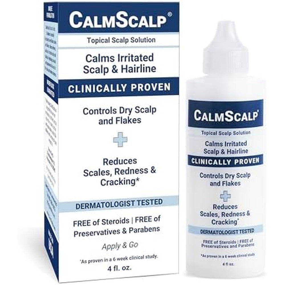 CalmScalp topical scalp treatment bottle front view for itchy scalp