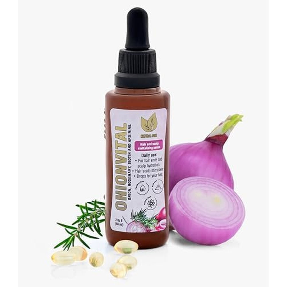 Natural Sant Onionvital Hair Serum front view 60ml bottle