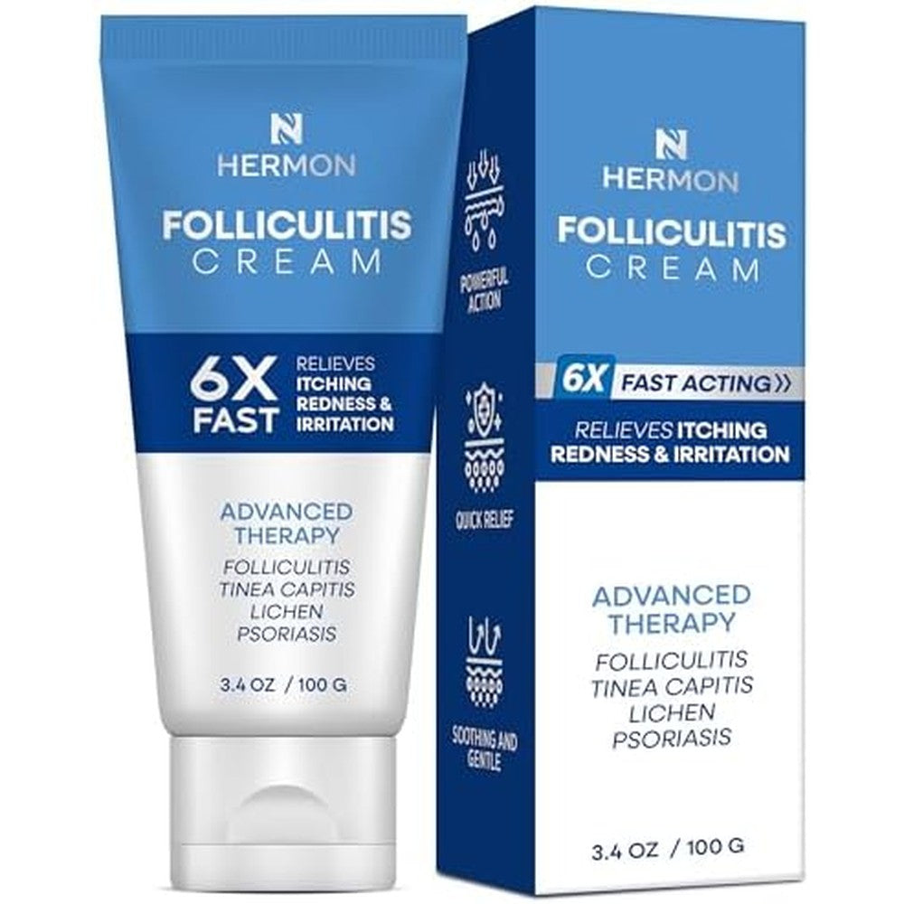 Hermon Folliculitis Cream 100g front view for skin relief