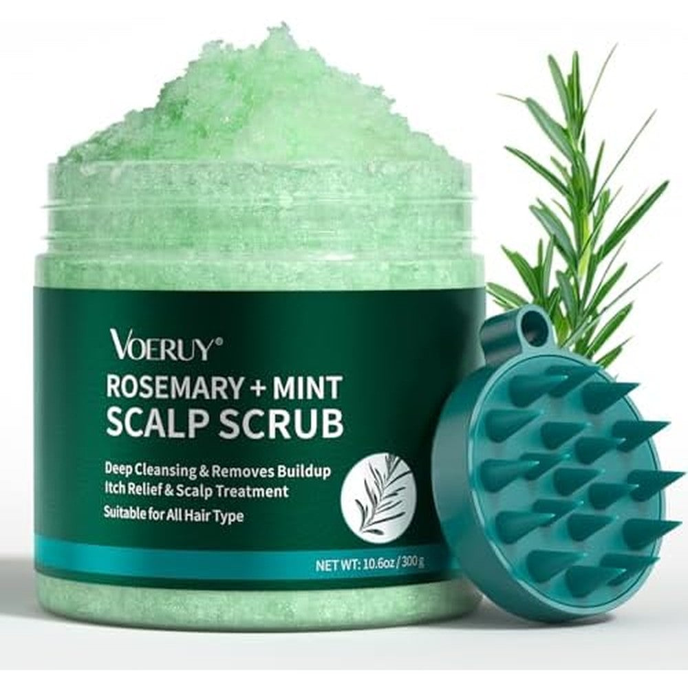 Voeruy Rosemary Mint Scalp Exfoliator Scrub Shampoo front view