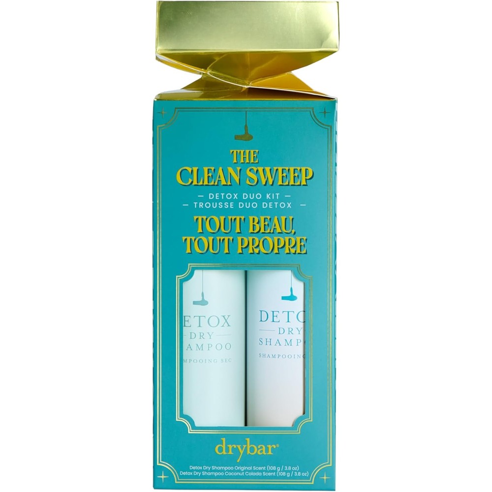 Drybar The Clean Sweep Detox Duo Kit front view packaging