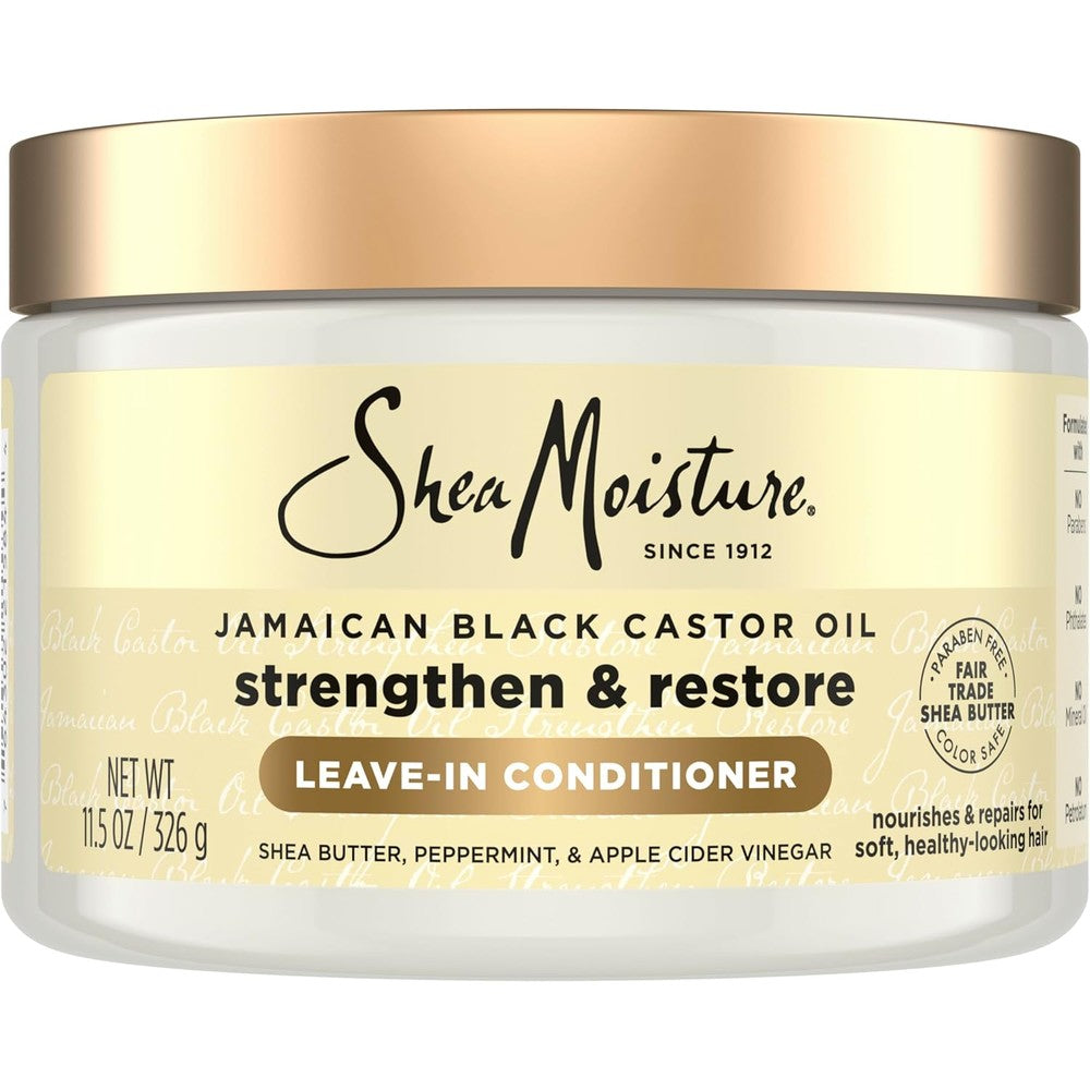 Shea Moisture Jamaican Black Castor Oil Leave In Conditioner bottle front view