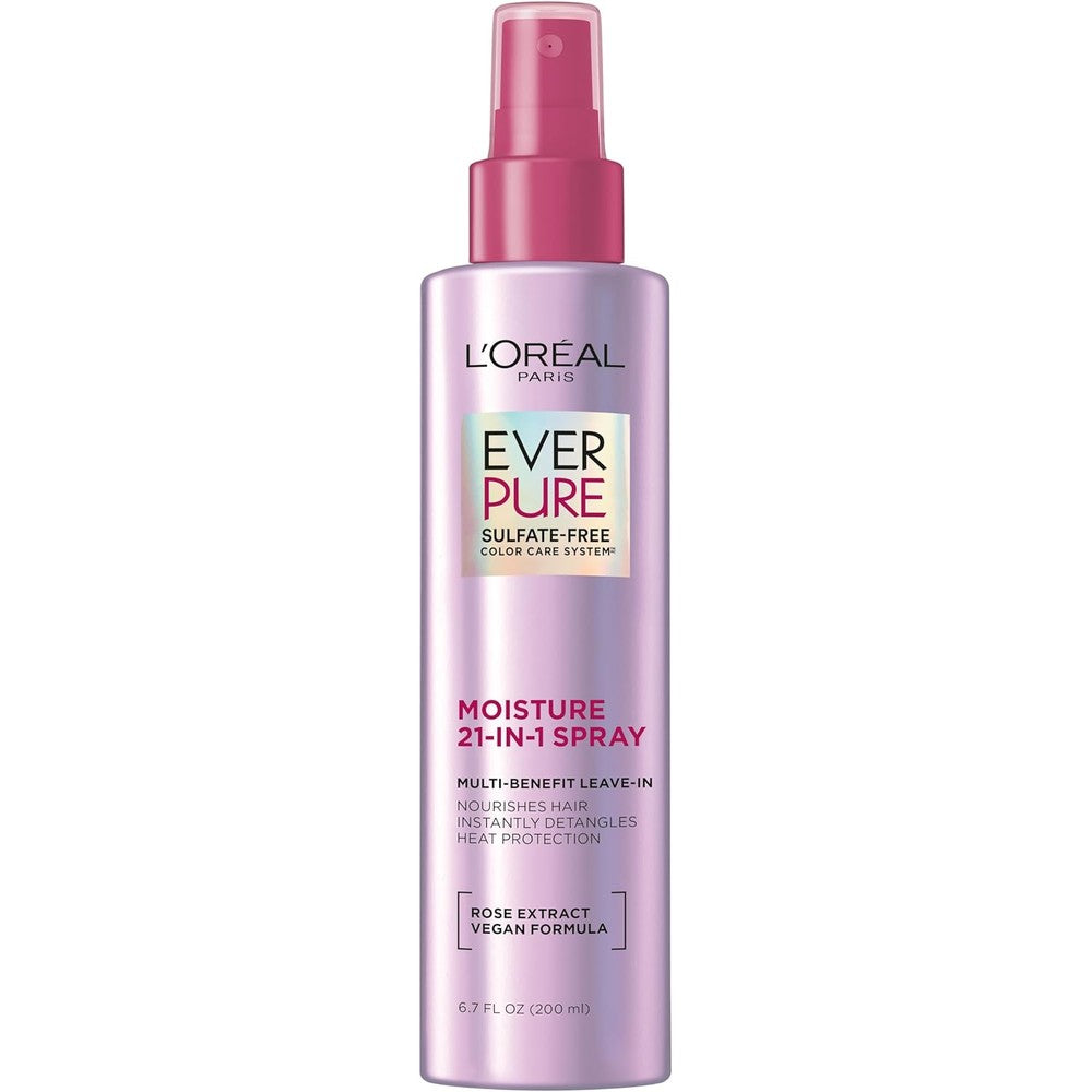 L'Oreal Paris EverPure 21-In-1 Leave-In Conditioner Spray bottle front view