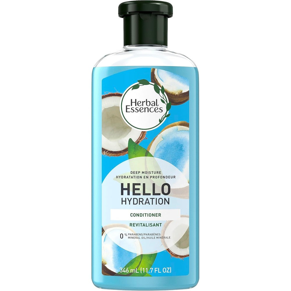 Herbal Essences Hello Hydration Conditioner front view for deep hair moisture.