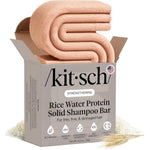 Kitsch Rice Water Shampoo Bar front view of packaging for natural hair growth