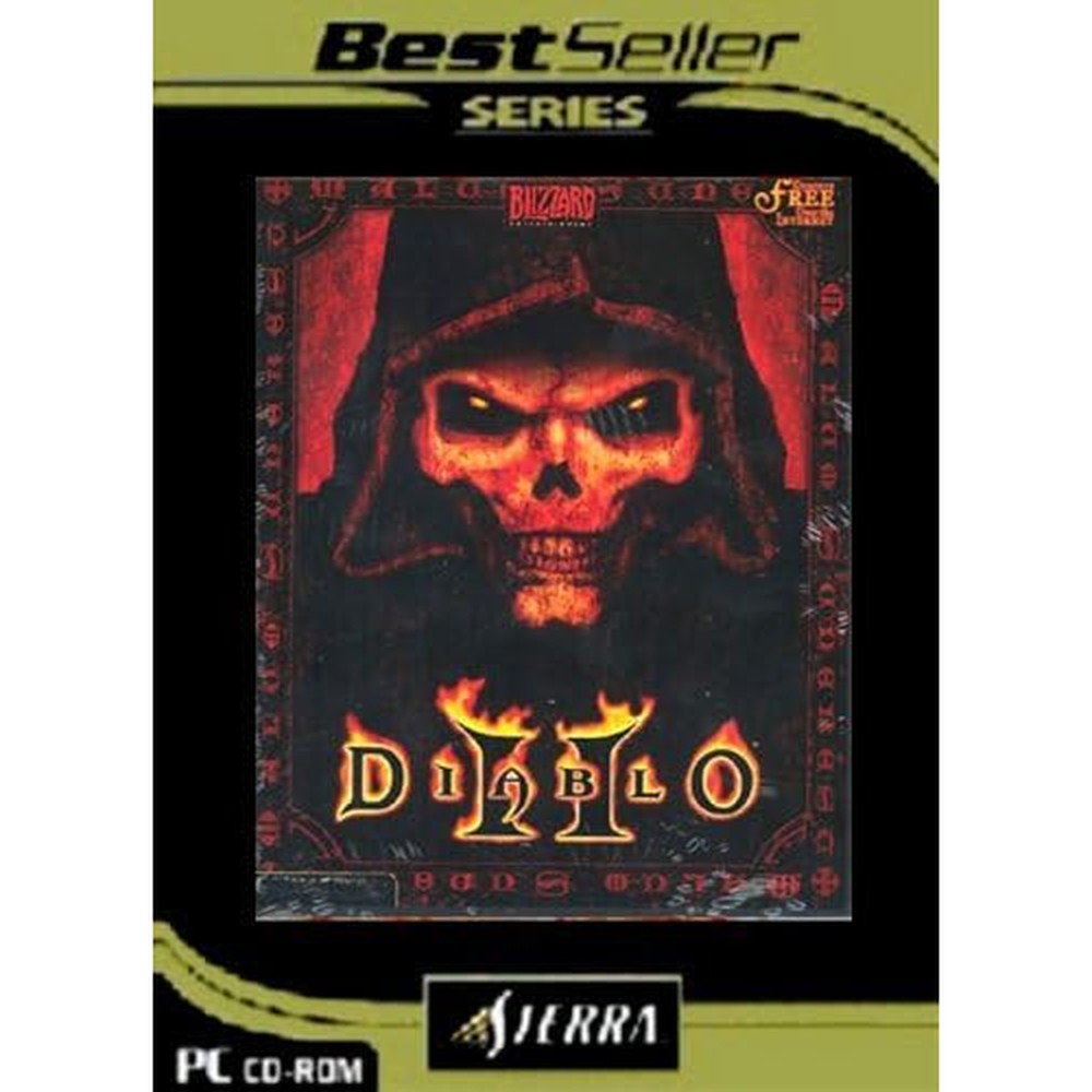 Activision Diablo II PC CD Rom front view showing original Gothic cover art