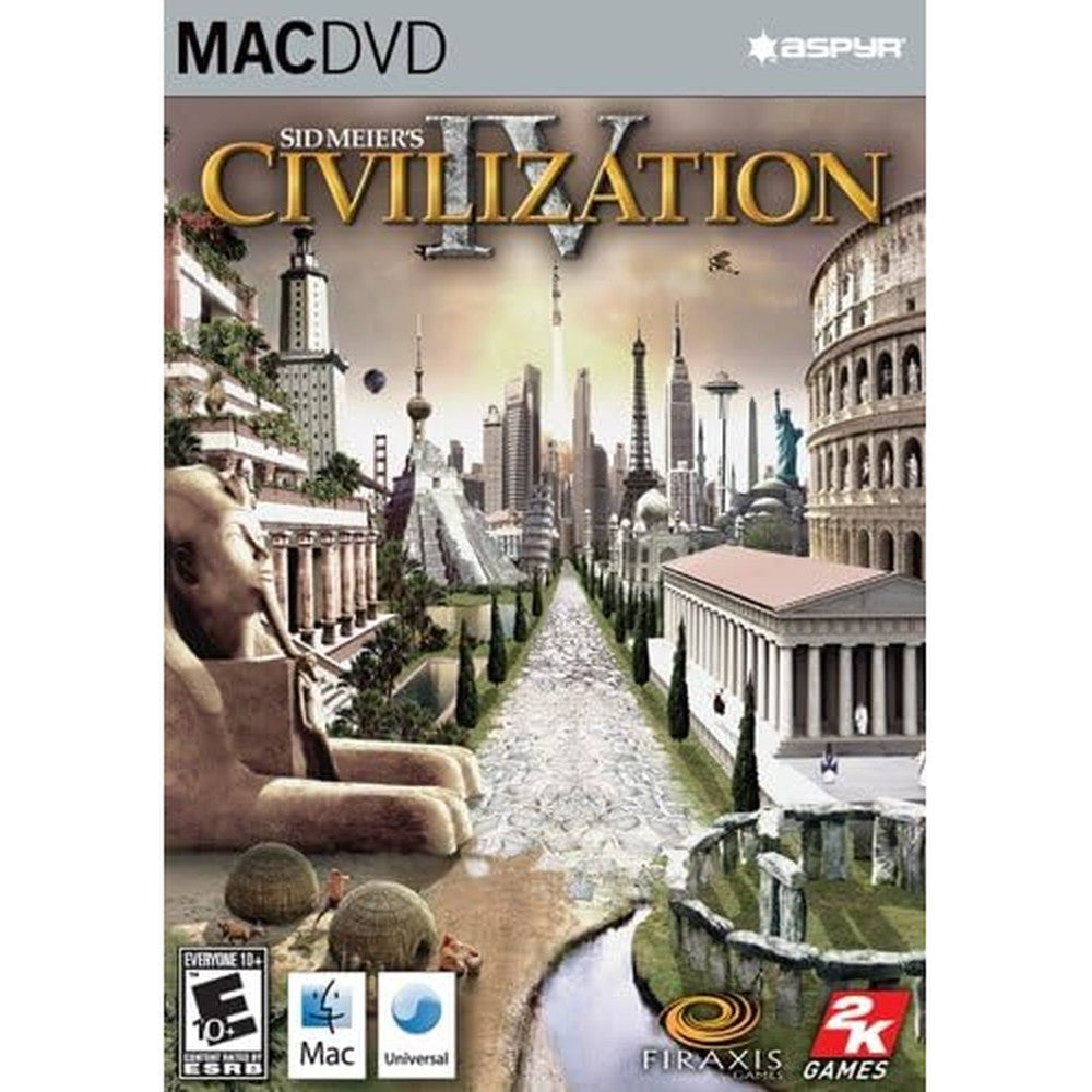 Aspyr Civilization IV Mac front cover strategy game