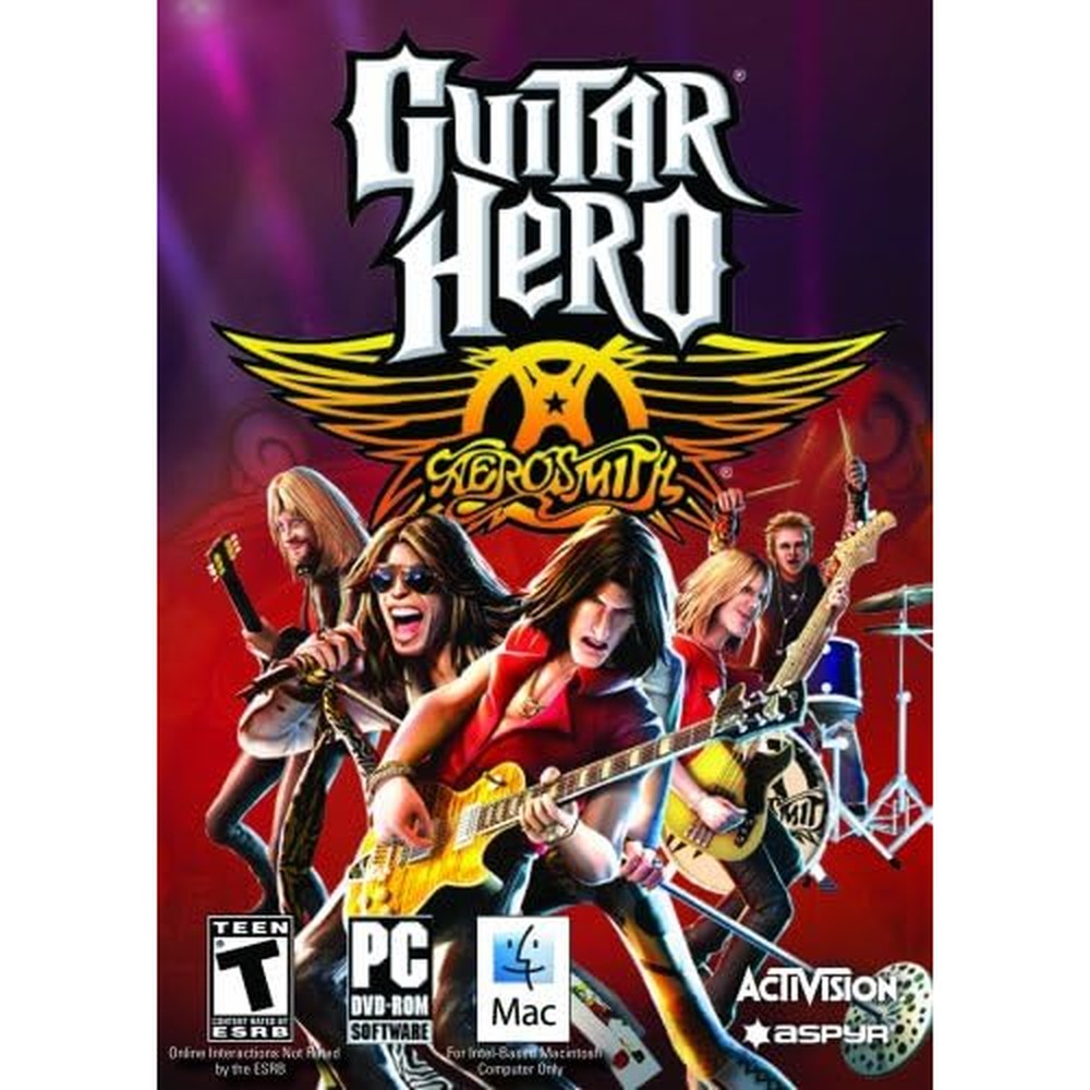 Activision Guitar Hero Aerosmith PC front cover authentic gaming