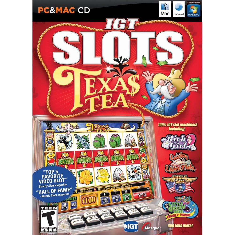 Masque Publishing IGT Slots Texas Tea PC And Mac Front View