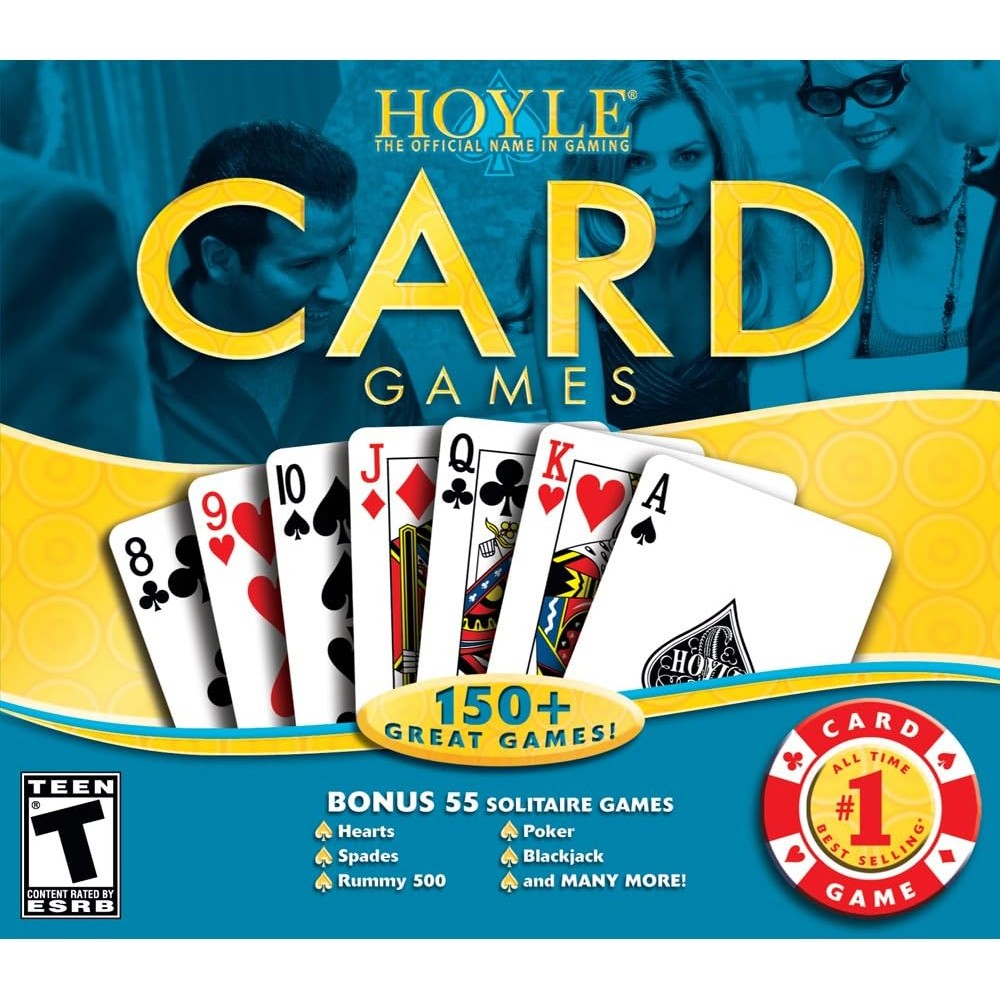Encore Hoyle Card Games Mac download front packaging view showing official classic software collection graphics.