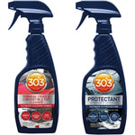 303 Products Convertible Vinyl Top Cleaning and Care Kit front view showing cleaner and protectant bottles.