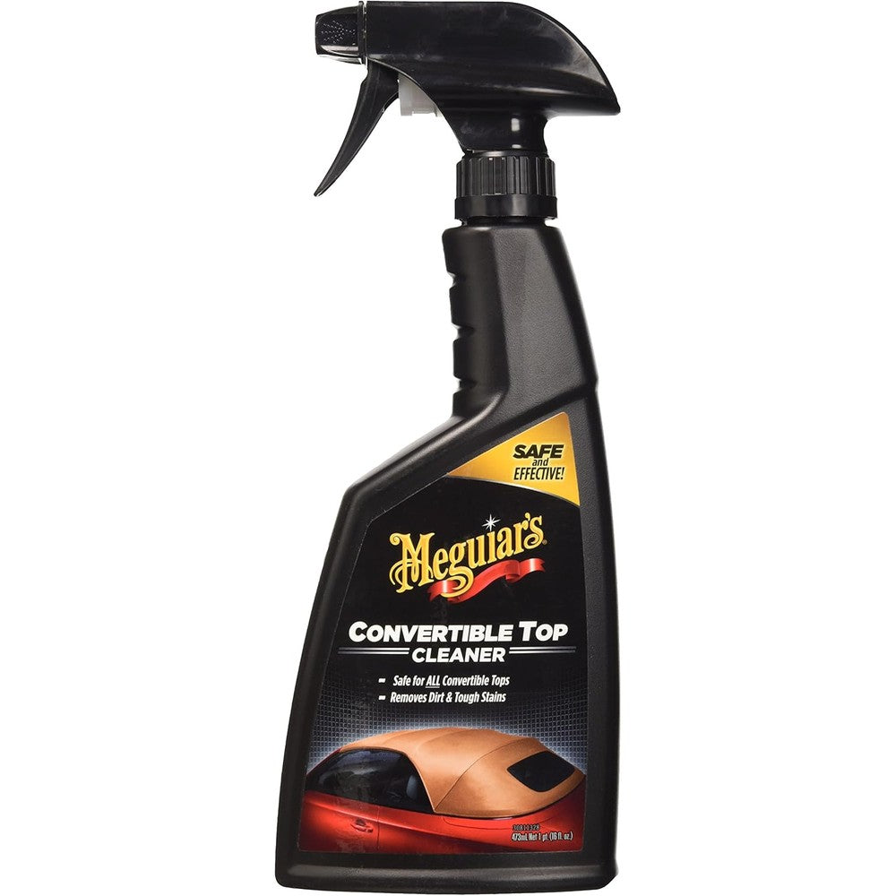 Meguiar's Convertible Top Cleaner 473ml front view premium car detailing spray bottle.