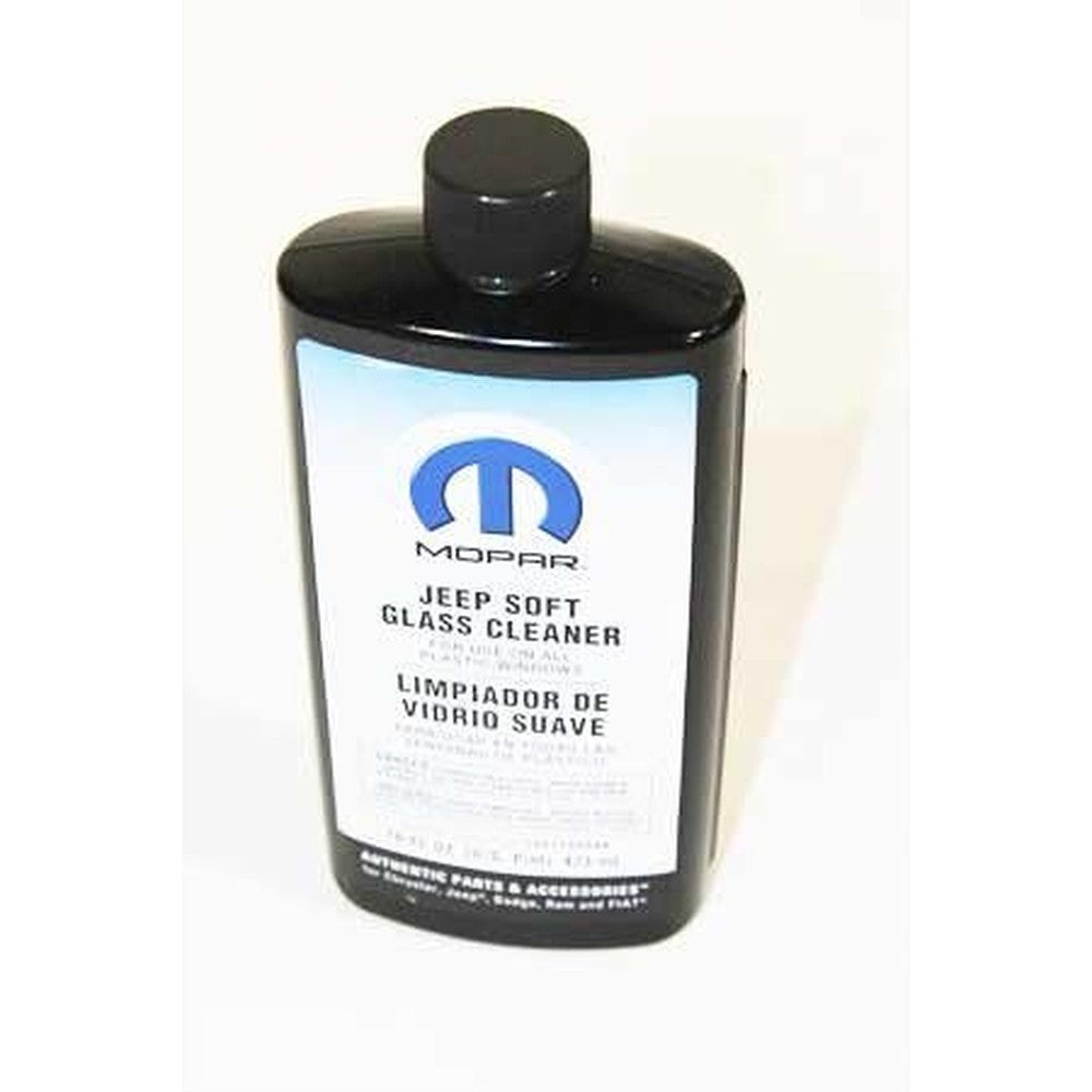 Mopar Jeep Wrangler Soft Top Plastic Window Cleaner bottle front view
