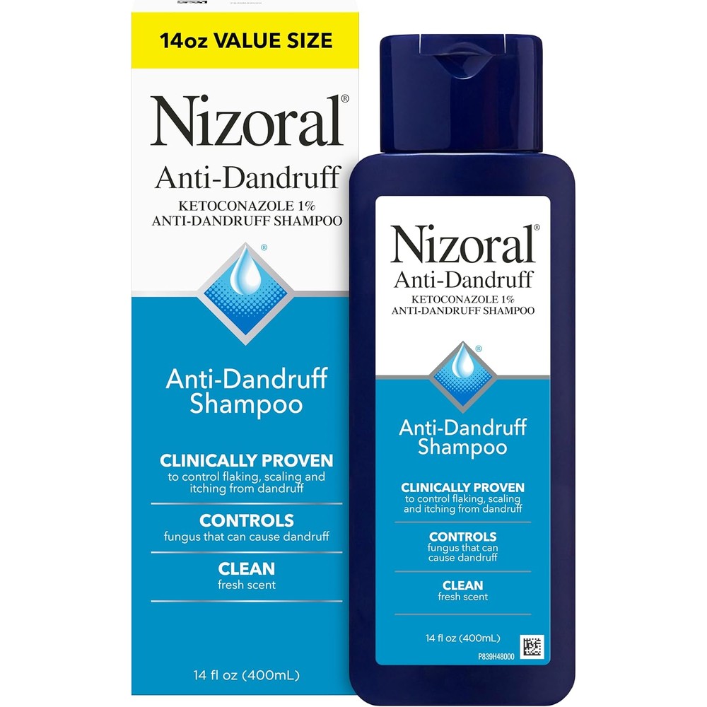 Nizoral Anti Dandruff Shampoo 14oz bottle with 1% Ketoconazole