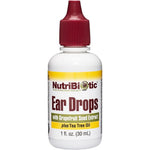 NutriBiotic Ear Drops 1 Fluid Ounce front view for ear canal health support.