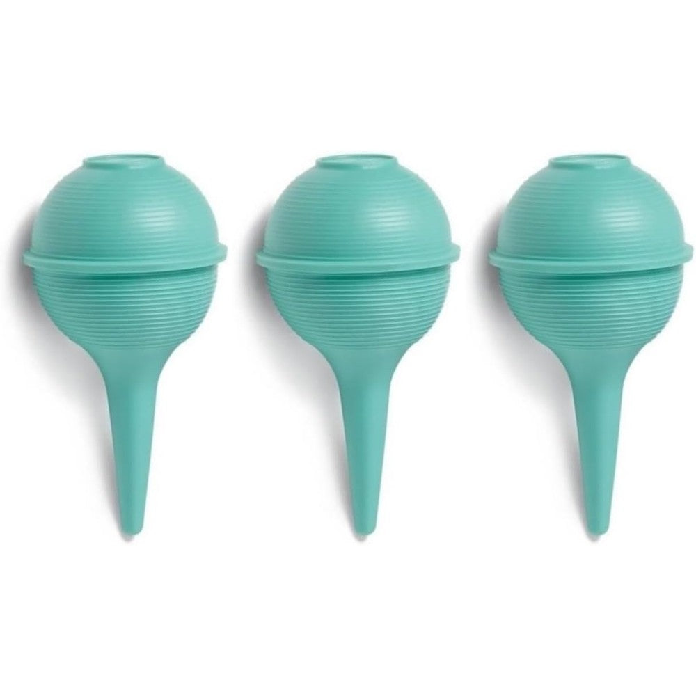 Comfort Axis ribbed ear wax bulb syringes pack of three front view for ear care.