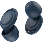 Beinkap reusable silicone noise reduction ear plugs blue front view showcasing circular design