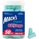 Mack's Original Soft Foam Earplugs 50 pair jar front view