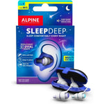 Alpine Hearing Protection SleepDeep Multisize ear plugs front view packaging for sleep noise reduction