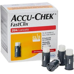 Accu-Chek FastClix Lancets pack of 204 box front view for diabetic blood glucose testing