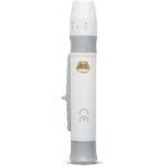 One Step lancing device pen front view for blood sampling.