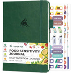 Clever Fox Food Sensitivity Journal Forest Green front view premium health tracker