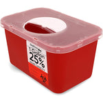 Oakridge Products 1 Gallon Sharps Container front view medical waste disposal