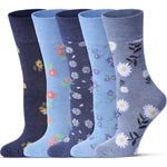 Sockswift bamboo viscose diabetic socks for women pack of five front view