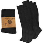 Diamond Star Diabetic Knee High Socks front view premium cotton hosiery