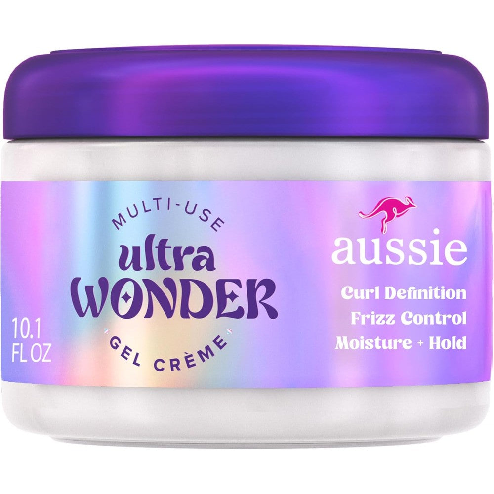 Aussie Ultra Wonder Gel Crème 10.1 Ounce front view hair styling cream
