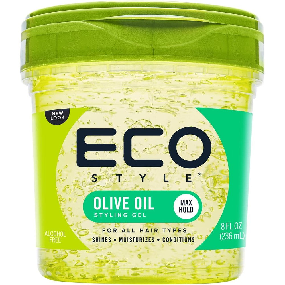 Eco Style Olive Oil Hair Styling Gel front view bottle