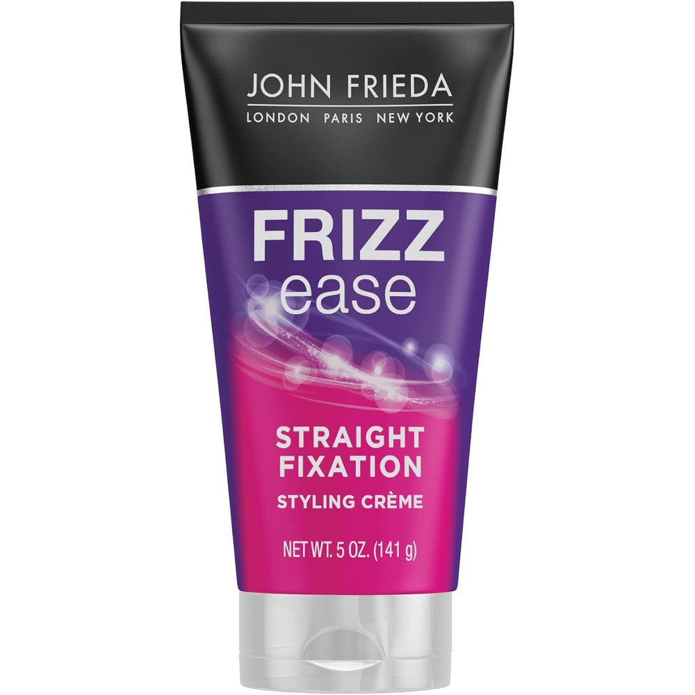 John Frieda Frizz Ease Straight Fixation Styling Crème 5 Ounce front view of the tube.