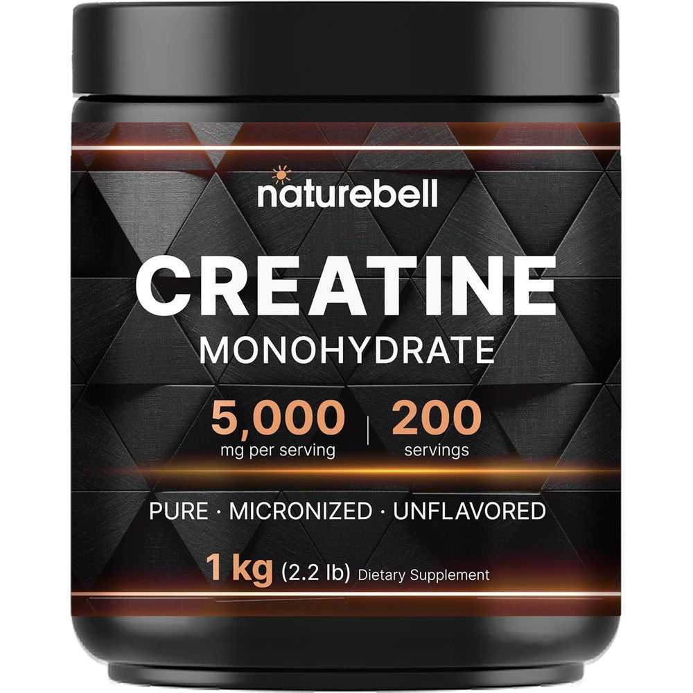 NatureBell Creatine Monohydrate Powder Front View