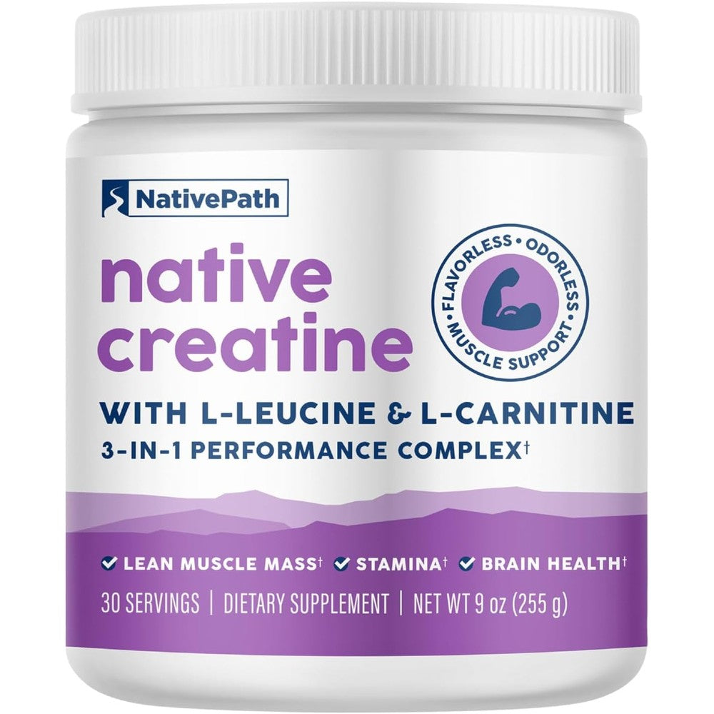 NativePath Creatine Monohydrate Powder front view